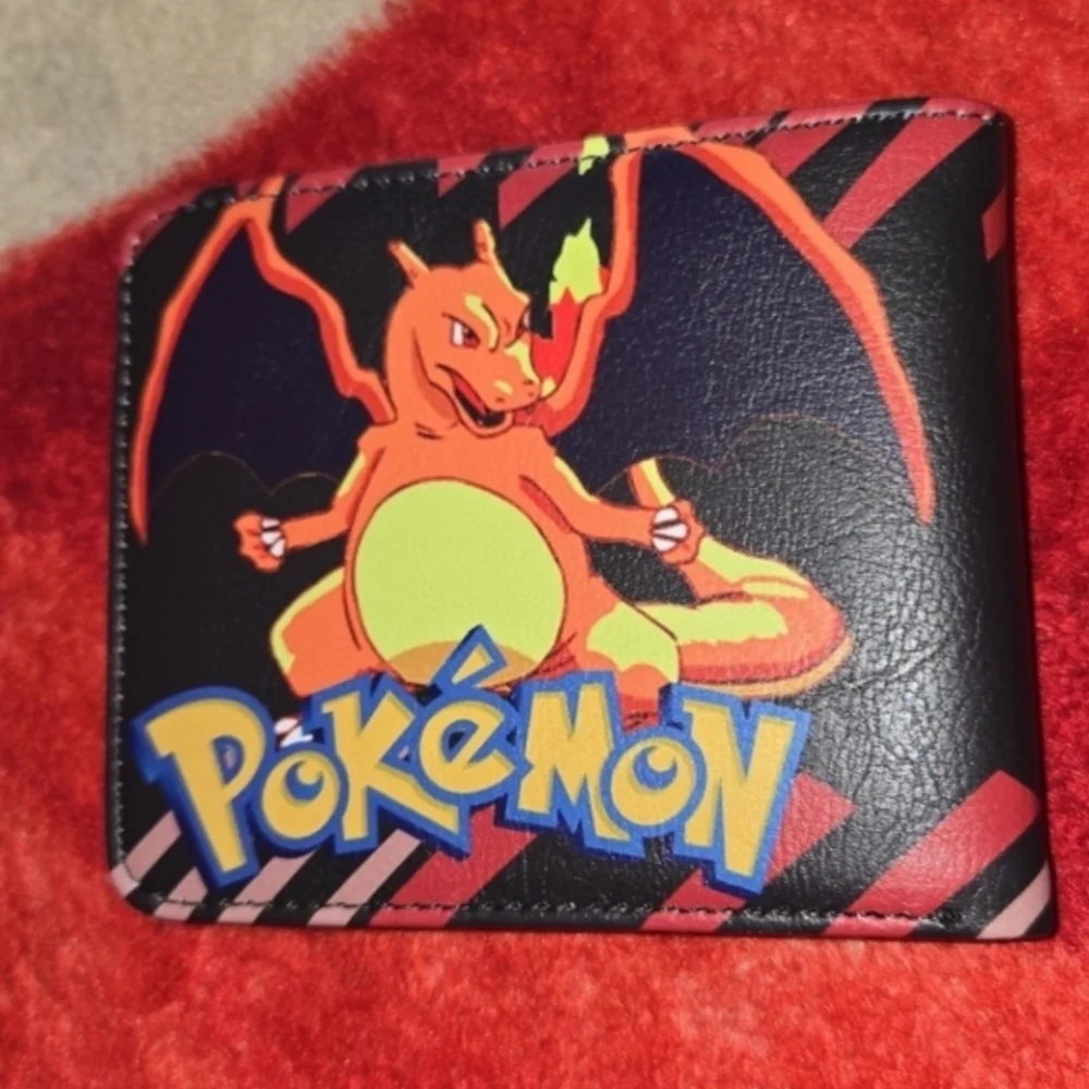 New Pokemon Charizard Anime Manga Leather Wallet